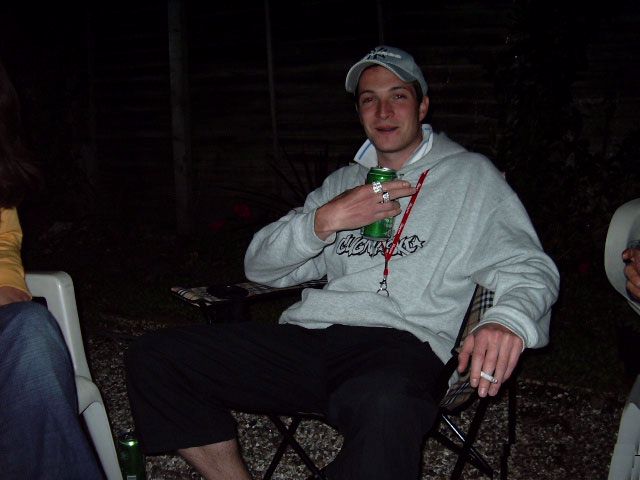 Chav Smoker in a Burberry chair