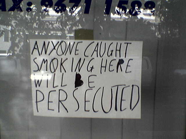 Persecuted Smokers