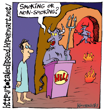 smoking in hell