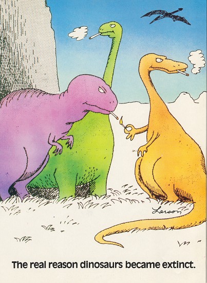 smoking reason dinosaurs became extinct